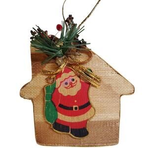 Wooden Ornament - Santa Claus House